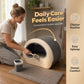 Fully Enclosed Drawer-Style Cat Litter Box