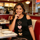 🎉 2026 Sale — Over 30,100 Sold 🐆 Plus Size Friendly Cold Shoulder Leopard Trim T-Shirt Dress – Curvy Casual Dress ❤️