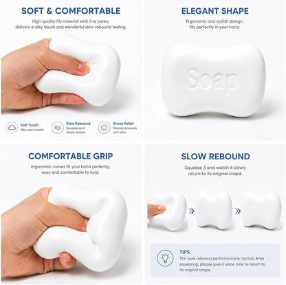 ✨ Buy 1 Get 1 FREE🎁Crunchy Squishy, Bead Squishy, Sensory Fidget Tools for Relax Relief, Office Desk and Family Focus Enhancement, Handheld Squishy with Beads, 6x6x6 cm Relax Ball Set