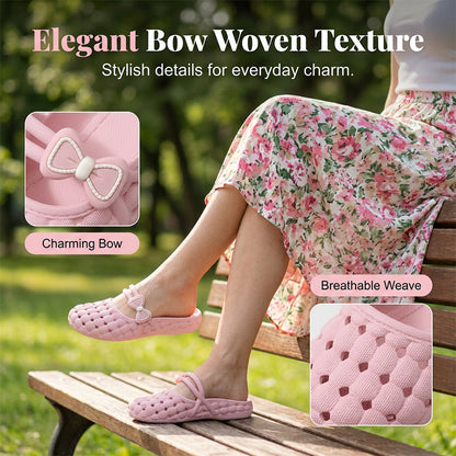 🎉 LIMITED TIME 50% OFF! 👡 Breathable Bow Mules – Soft, Cushioned Footbed, Flexible Sole & a Gentle Bow Detail. Designed for All-Day Wear Without Rubbing or Pinching 🌿