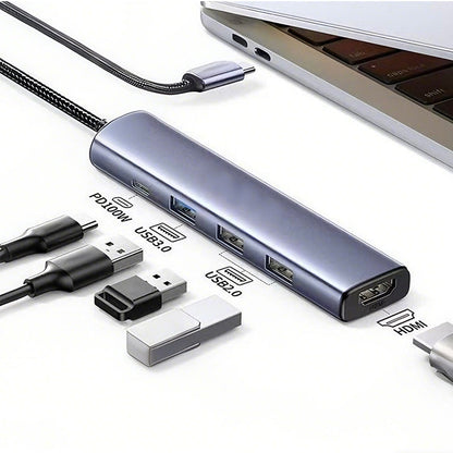 🔥55% OFF on selected products🎉Portable 5-in-1 USB-C Hub with 4K HDMI Output
