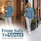 🎁2026 New Arrivals 55% OFF💥Women's Casual Oversized Crewneck Sweatshirt 👕 Cosy, Roomie & Made for Laid-Back Days ✨