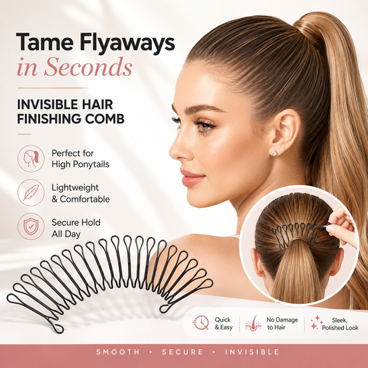 ⏳🔥LIMITED-TIME 50% OFF! ⏰✨ Flexible Invisible Hair Comb—invisible, flexible, and non-slip—instantly creates a perfectly secure hold! 💇‍♀️🌟