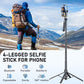 📱 4-Leg Selfie Stick Tripod for Phone — All-in-One Extendable Selfie Stick & Tripod Stand | 4-Leg Stable Base