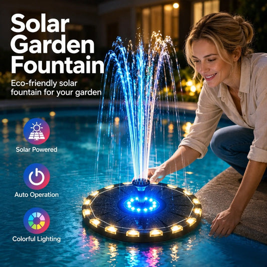 🔥46% OFF on selected products🎉Solar Fountain Pump with 7-Color LED Lights