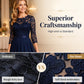 👗 LIMITED-TIME 50% OFF!🔥Women's 3/4 Sleeve Lace Chiffon Maxi Dress, Formal Evening Wedding Guest Long Gown