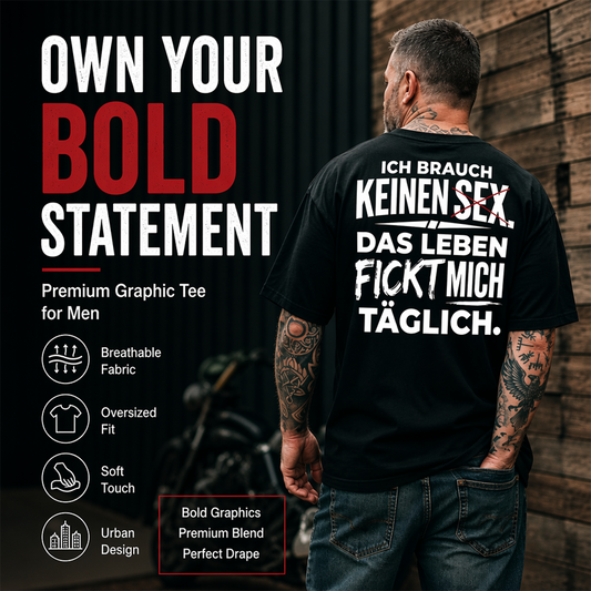 Men's Humorous German Slogan T-Shirt