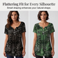👚 Women's Casual V-Neck Top — Relaxed Loose Fit Everyday Essential
