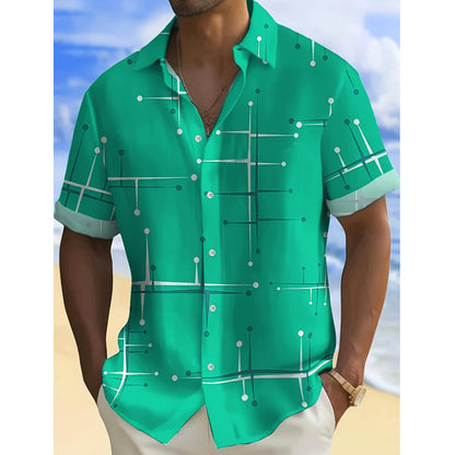⏳Limited-time 50% off⏰Men's Relaxed Fit Button Down Shirt👔