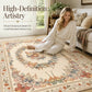 💐 Washable Floral Rug for Modern Homes — Fade-Resistant Polypropylene