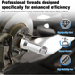 🔧 🛠️ 10-Piece Axle Spindle Thread Chaser Set