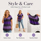 🏖️Summer Hot Sale 50% OFF🏝️👚Women's Casual Plus Size Color Block Top✨