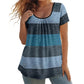 🏖️Summer Hot Sale 50% OFF🏝️👚Women's Casual Plus Size Color Block Top✨