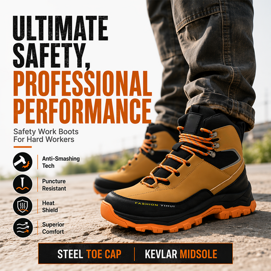 🎁2026 New Arrivals 50% OFF💥Steel Toe Safety Shoes – Puncture-Resistant, Protective & Comfortable for Work 💪