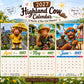 🎁Last Day Promotion 50% OFF🔥2027 Funny Highland Cow Wall Calendar | A4 Hanging Calendar | Designed by Isabel Kline