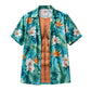 📢📢40% OFF !! ⏰Men Hawaiian Shirt Tropical Floral Print Short Sleeve Casual Beach Button Down Shirt