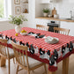📢📢50% OFF !! ⏰Red Plaid Rooster Tablecloth