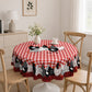 📢📢50% OFF !! ⏰Red Plaid Rooster Tablecloth