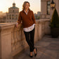 🧥✨ Women's Quarter Zip Pullover – 50% OFF! Soft stretch, ribbed texture, relaxed fit – sporty everyday style. 🔥🌸