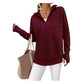 🧥✨ Women's Quarter Zip Pullover – 50% OFF! Soft stretch, ribbed texture, relaxed fit – sporty everyday style. 🔥🌸