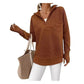 🧥✨ Women's Quarter Zip Pullover – 50% OFF! Soft stretch, ribbed texture, relaxed fit – sporty everyday style. 🔥🌸