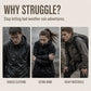 📢📢2026 HOT SALE FREE SHIPPING!!🔥Men's Windproof Hooded Cargo Jacket Waterproof Outdoor Streetwear Coat