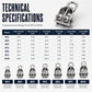 304 Stainless Steel Swivel Pulley Block Heavy Duty Wire Rope Lifting Wheel