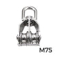 304 Stainless Steel Swivel Pulley Block Heavy Duty Wire Rope Lifting Wheel