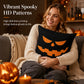 Halloween Pumpkin Throw Pillow Cover
