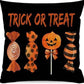 Halloween Pumpkin Throw Pillow Cover
