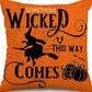 Halloween Pumpkin Throw Pillow Cover