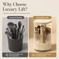 Elegant Dustproof Makeup Brush Organize