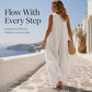 Women's Sleeveless V-Neck Wide-Leg Jumpsuit with Pockets