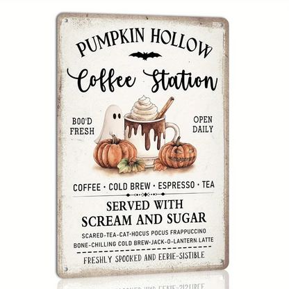 🔥 Halloween Special Offer – Spooky Savings Await! 🎃💀Halloween Coffee Station Sign
