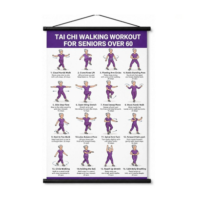 ⏳Limited time – 50% OFF⏰Tai Chi Workout Poster for Seniors