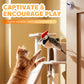 ⏳LAST DAY SALE 50% OFF !!📢Electric Plush Cat Teaser Toy with Sounds