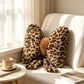 Leopard Print Bowknot Throw Pillow