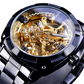 ⏳🔥LIMITED-TIME 50% OFF! ⏰Skeleton Automatic Watch – See The Movement, Feel The Craft – Self-Winding, Gold-Tone, Dress-Casual Style for Every Occasion 💼