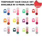 ⏳🔥LIMITED-TIME 50% OFF! ⏰Temporary Hair Chalk Set for Girls