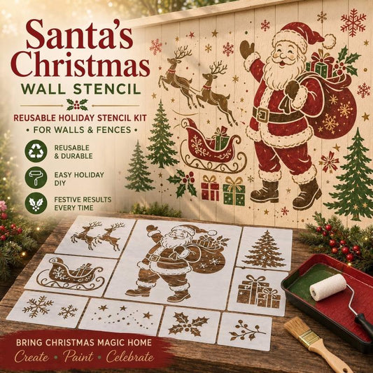 ⏳🔥LIMITED-TIME 50% OFF! ⏰DIY Garden Painting Templates for Every Space – Reusable Festive Stencils 🎄✨