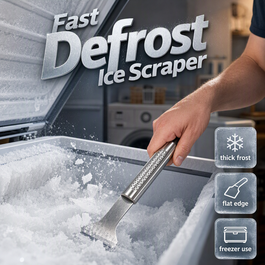 ⏳🔥LIMITED-TIME 50% OFF! ⏰Stainless Steel Freezer Ice Scraper Tool🧊