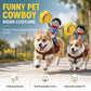 ⏳🔥LIMITED-TIME 50% OFF! ⏰🤠 Funny Cowboy Rider Dog Costume – Soft Cotton Blend, Stable Saddle, Multi‑Size ✨