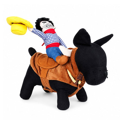 ⏳🔥LIMITED-TIME 50% OFF! ⏰🤠 Funny Cowboy Rider Dog Costume – Soft Cotton Blend, Stable Saddle, Multi‑Size ✨