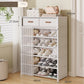 ⏳🔥LIMITED-TIME 50% OFF! ⏰Multi-Layer Shoe Rack – 360° Dustproof Protection, Removable Shelves & Dual Top Drawers – Compact Space-Saving Design 👟✨