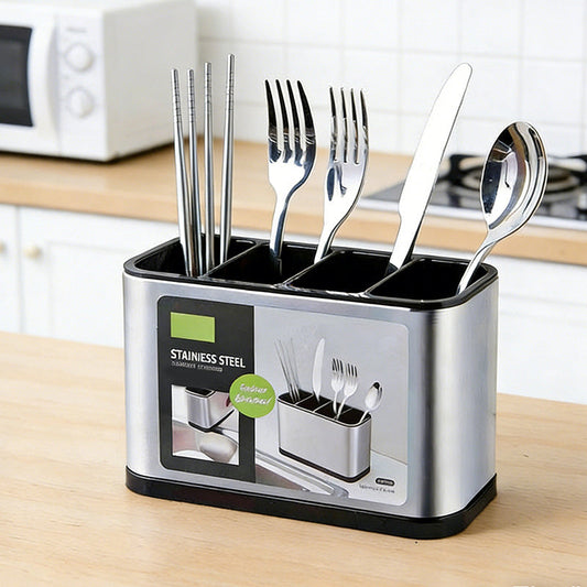 ⏳🔥LIMITED-TIME 50% OFF! ⏰Space-Saving Stainless Steel Kitchen Utensil Holder🍴