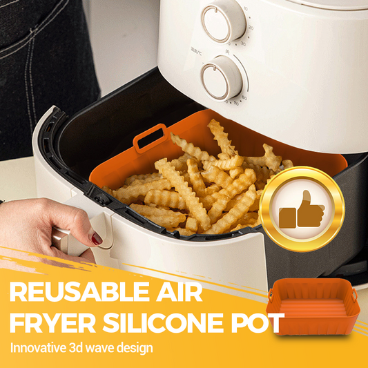 ⏳🔥LIMITED-TIME 50% OFF! ⏰Reusable Air Fryer Silicone Pot🍟