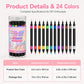 ⏳🔥LIMITED-TIME 50% OFF! ⏰🎉 2026 Sale — Over 25,000 Sold!💅 24‑Colors Dual‑Ended Nail Art Pens‑DIY Manicure Drawing Set 🎨