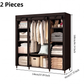 ⏳🔥LIMITED-TIME 50% OFF! ⏰🧵 Easy‑Assemble Non‑Woven Fabric Wardrobe – Spacious, Sturdy, Dust‑proof ✨