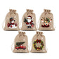 ⏳🔥LIMITED-TIME 50% OFF! ⏰Christmas Burlap Gift Bags with Drawstring, For gift giveaways＆party gifts🎅
