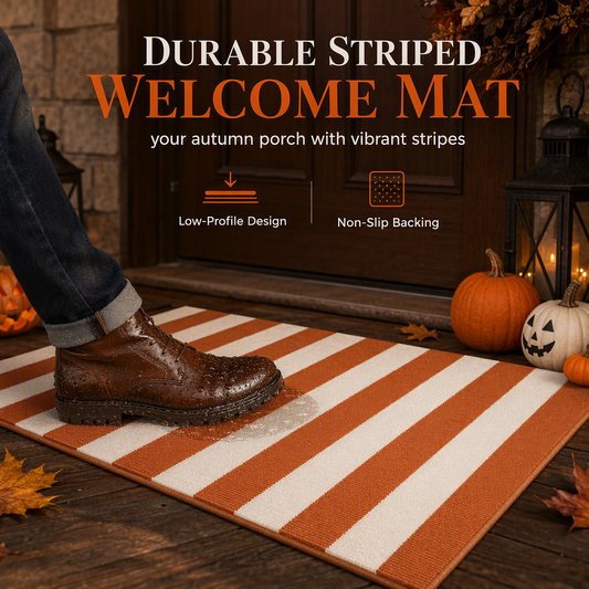 ⏳🔥LIMITED-TIME 50% OFF! ⏰✨ Simple Striped Non‑Slip Door Mat – Stain‑Resistant, Reinforced Edge, Multi‑Size 🚪✨